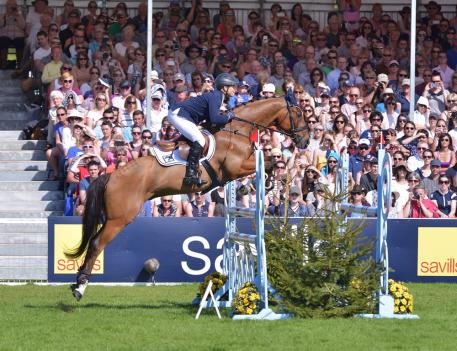 Michael Jung (GER), La Biosthetique Sam FBW, German rider to win the Mitsubishi Motors Badminton Horse Trials (GBR),