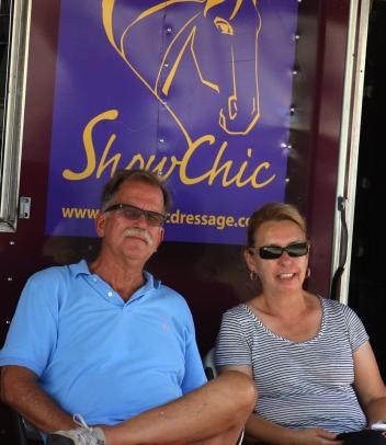 The owners of ShowChic Dressage, Michele and Doug Hundt are headed up north with their mobile boutique for multiple fall events. (Photo courtesy of Michele Hundt)