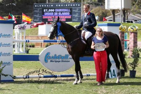 Morgan Dickerson and Balou Blom with Melissa Brandes of Blenheim EquiSports
