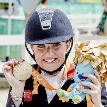 Natasha Baker (GBR) takes the gold, grade II individual test (Liz Gregg/FEI)
