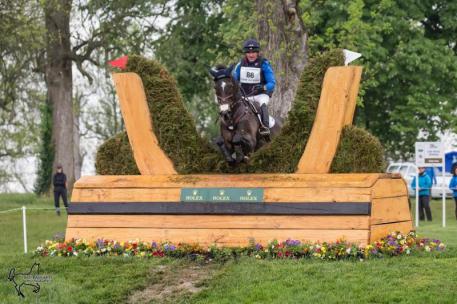 Phillip Dutton and Mighty Nice are third in the Rolex Kentucky Three-Day Event, presented by Land Rover. 