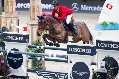 Pius Schwizer (SUI) riding PSG Future to win.