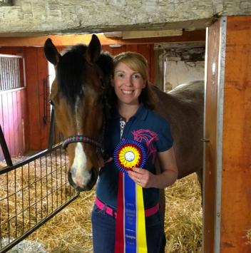 Kelly Soldavin and her pony Ketadog Admiral 