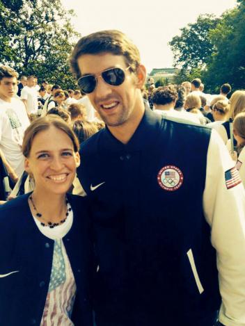 Rebecca Hart and Michael Phelps