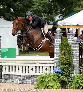 Scott Stewart and Evermore rank first on the opening day of the 2015 USHJA Pre-Green Incentive Championship.