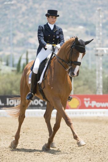 Christina Sachinoglou (GRE) and Rafaello 4. Winners of the Senior Freestlye