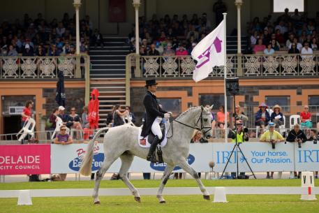 Shane Rose led the CCI4* competition from the outset two years ago and again earned the best score of 42.10 riding Felicity and Elizabeth Wischer's jumping bred Warmblood gelding, 'CP Qualified'.