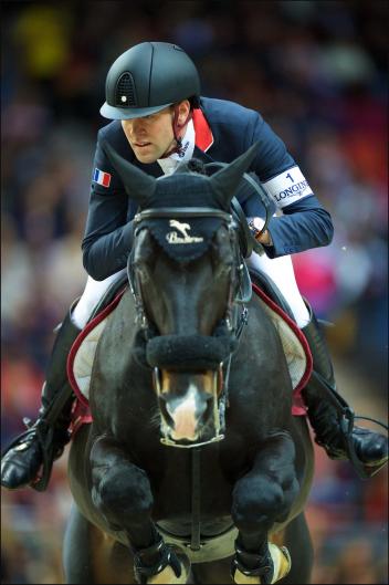 Olympic Jumping athlete Simon Delestre (FRA), Longines world number one, pictured in the first round of the Longines FEI World Cup™ Jumping Final 2016 in Gothenburg (SWE). FEI/Arnd Bronkhorst