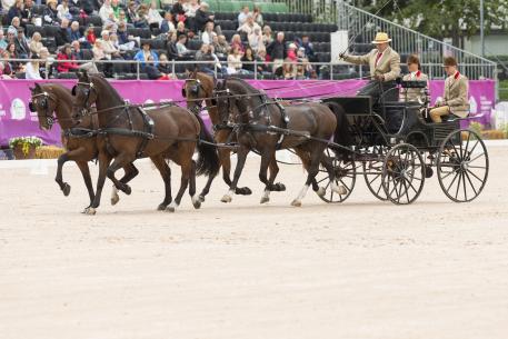 Theo Timmerman (NED) tops the individual placings after producing a flawless dressage display today at the Longines FEI European Championships in Gothenburg (SWE)