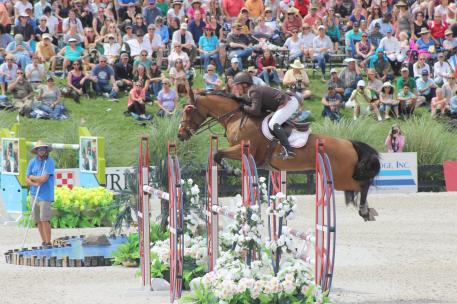  Todd Minikus and Quality Girl compete in the Great American  million Grand Prix at HITS Horse Show in Ocala, Fl 