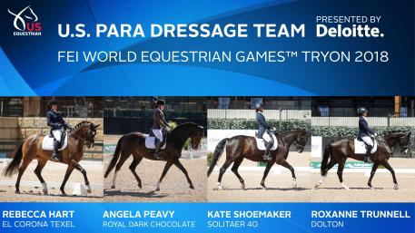 US Para Team for FEI World Equestrian Games™ Tryon 2018