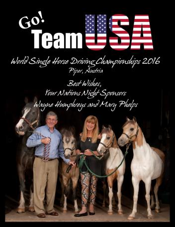 Wayne Humphreys and Mary Phelps with ponies