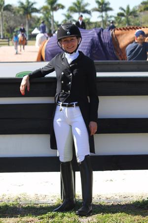 At the “America’s Equestrians Got Talent” Finale at the Adequan Global Dressage Festival, The Horse of Course will auction off this “Dress for Success” outfit— worth approximately $4,000