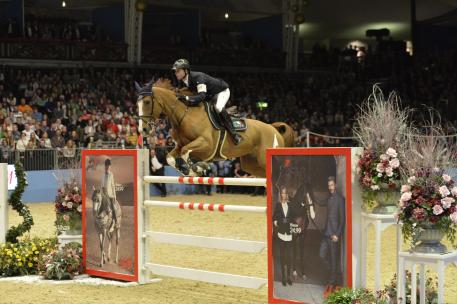 Ben Maher saved the best until last to win the Grand Prix at Olympia. Photo credit: Kit Houghton/HPower