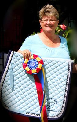 Beth Haist of the Horse Course heads down the Centerline to support the Hits on the Hudson Dressage CDI, August 14-18th  in Saugerties NY.