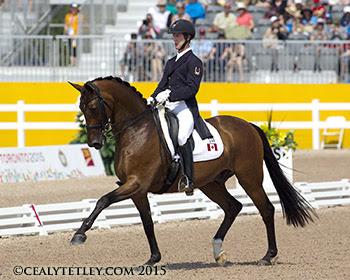 Canadian Dressage Team member Chris von Martels enjoyed a personal best in his Pan American Games debut riding Zilverstar. (Photo ©: Cealy Tetley - www.tetleyphoto.com)