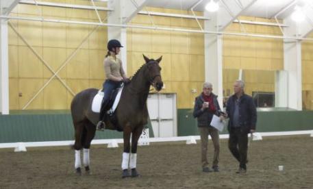 Gary Rockwell and Stephen Clarke at The FEI 5* Judges’ Symposium At The Equestrian Center at Pineland Farms, New Gloucester, ME