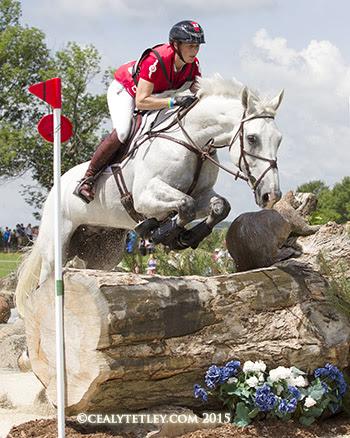 In her major games debut, Colleen Loach, 32, of Dunham, QC, is in ninth place individually with Qorry Blue d’Argouges. (Photo: © Cealy Tetley)