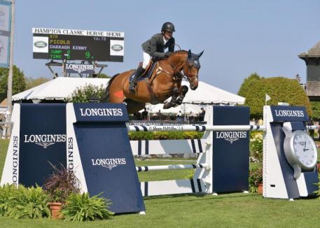 Picolo and Darragh Kenny claimed the $0,000 Longines Cup, presented by the Crown Family, at the Hampton Classic. (Shawn McMillen photo) 