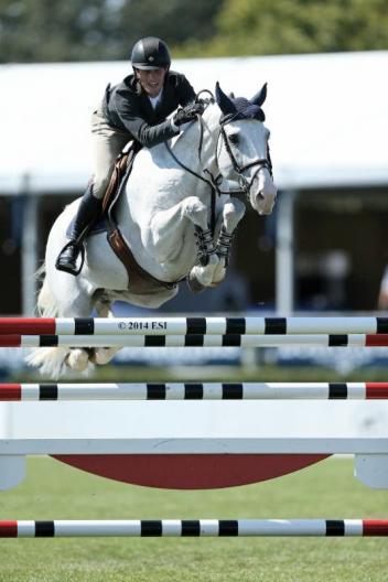 Darragh Kenny rode Gatsby to victory in the 0,000 Open Jumper class on Wednesday at the Hampton Classic.(ESI photo) 