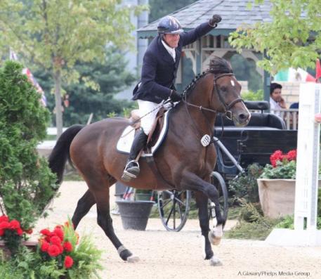 David Beisel celebrates after a speedy round on Ammeretto.