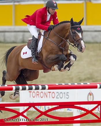Eric Lamaze of Schomberg, ON, placed 22nd individually in his fifth consecutive Pan American Games riding Coco Bongo, owned by Artisan Farms LLC. (Photo: © Cealy Tetley)