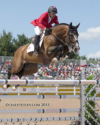 Eric Lamaze and Coco Bongo, owned by Artisan Farms LLC, thrilled the home crowd by jumping clear. (Photo: © Cealy Tetley)