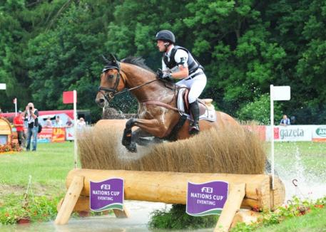 Olympic, World and European champion Michael Jung riding La Biosthetique Sam for Team Germany, winners of the FEI Nations Cup™ Eventing 2012 and 2014. The combination is pictured here at Strzegom (POL) in 2014. (Leszek Wójcik/FEI)
