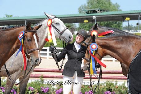 Hunter Holloway was the big winner in the Junior Hunters  at Summer in the Rockies IV (Photo: Flying Horse Photography)