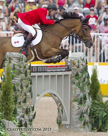 Ian Millar of Perth, ON, won a team gold medal and tied for 16th individually in his record tenth Pan American Games appearance riding Dixson, owned by Susan and Ariel Grange. (Photo: © Cealy Tetley)