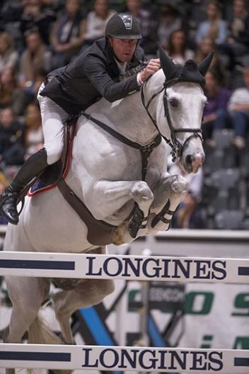 The on-form Dutchman, Jur Vrieling, won the opening leg of the Longines FEI World Cup™ Jumping 2014/2015 Western European League series at Oslo in Norway today. (FEI/Roger Svalsroed). 