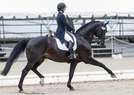 Kasey Perry enjoys her DeNiro boots from the Horse and Rider Boutique. Photo: Susan J Stickle
