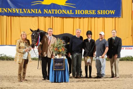 Mindful, ridden by Kelley Farmer, wins EMO Agency Professional Hunter High Five Award (c) Al Cook - alcookphoto.com