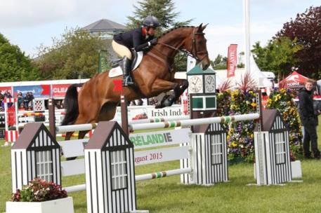 Kitty King and Ceylor LAN, winners of The Irish Field CCI3* and Mark Todd and NZB Campino, winners of the George Mernagh Memorial CIC3* at the Tattersalls International Horse Trials & Country Fair.
