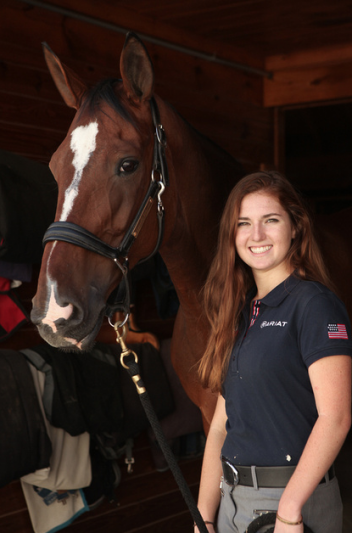 Annie Peavy withdraws Lancelot Warrior due to corneal ulcer but still set to represent the U.S. at WEG. Photo: Katrina Hajagos