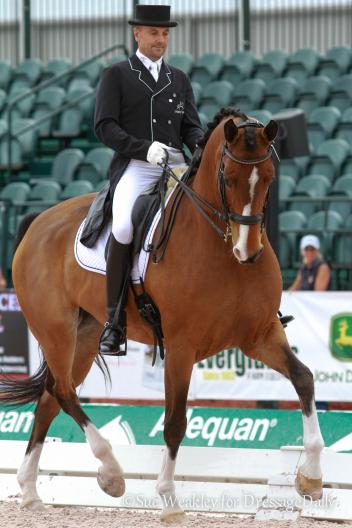 Lars Petersen looks proud of the effort put forth by Fame and Fortune. Photo: Sue Weakley