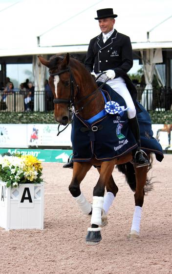 Lars Petersen riding Mariett, owned by Marcia Pepper 