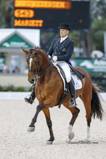 FEI 5* Grand Prix champions Lars Petersen and Mariett ride to victory in a Sommer saddle from The Horse of Course (Photo: SusanJStickle.com) 