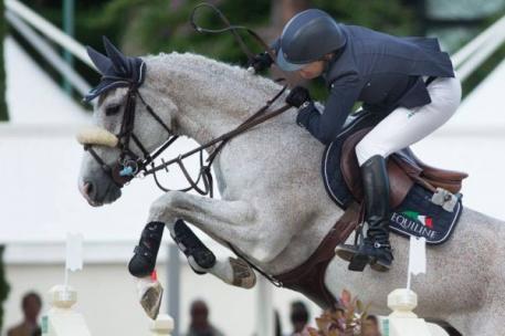 Laura Kraut and Cedric during the Lord Piana Grand Prix City of Rome. Photo © Marta Fusetti 