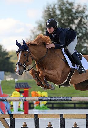 Lisa Goldman and Morocco go double clear in the Brook Ledge Open Welcome. (c) ESI Photography