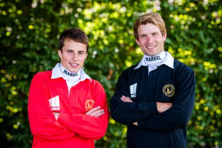  Markel’s Ambassador jockeys, Sam Thomas and William Buick. Photo by Matthew Joseph