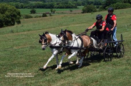 Bugsy Maloney and Al Capony with Mary Phelps and Wayne Humhreys motoring to the finish line. Photo: Cristy Lynn Hernandez
