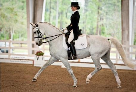 Mary Bahniuk Lauritsen trained Rossignol from beginning to Grand Prix  Photo: Sharon Packer 
