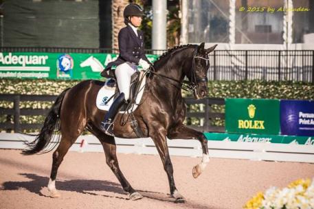 Chase Hickock (Wellington, Fla.) with Hyperion Farm, Inc.'s Sagacious HF (Photo: Al Guden)