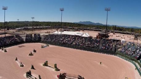 Westward looking view of the new George H. Morris International Arena.