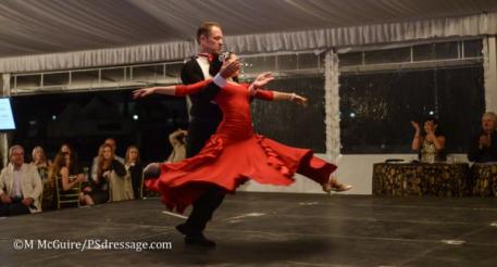 Michael Barisone puts his dancing skills to the test at the 2014 Prancing with the Stars fundraising event in Wellington. (Photo: Meg McGuire)