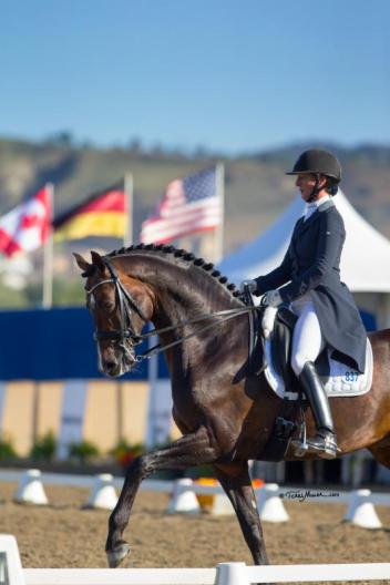 Intermediaire I Freestyle winners Sabine Schut-Kery & Sanceo. (Photo: Terri Miller)