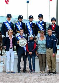 USA I Team stands atop the podium at the Stillpoint Farm FEI Nations Cup (Photo: SusanJStickle.com