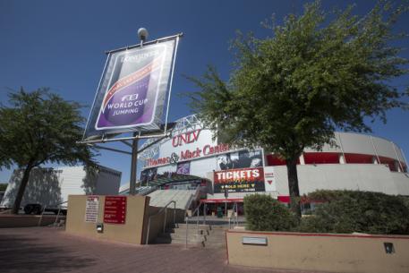  The Thomas & Mack Arena in Las Vegas, USA where the FEI World Cup™ 2015 Finals will get underway on Thursday 16 April. (FEI/Dirk Caremans)
