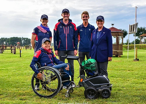 Team USA - Jolie Wentworth, Tracy Bowman, Bram Chardon, Marcie Quist and Quint van Rijwijk 